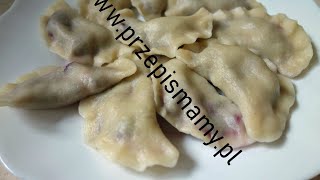 Pierogi z jagodami Przepis jak zrobić tradycyjne babcine pierogi [upl. by Baten]