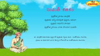 Sumathi Satakam  Putrotsahamu Tamdriki  Telugu Padyalu  KidsOne [upl. by Gordie804]