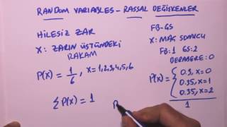 Rassal Değişken Random Variable [upl. by Janicki]