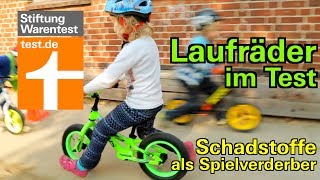 Test Laufräder für Kinder Schadstoffe in vielen Kinderlaufrädern  auch in Puky [upl. by Anear]