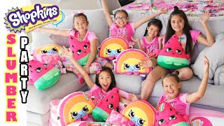 SUPER FUN SHOPKINS SLEEPOVER [upl. by Nnaeed733]