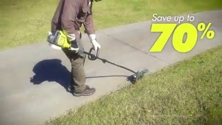 RYOBI EXPANDIT Edger Attachment [upl. by Tnilf27]