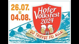 Hofer Volksfest  Umzug 2024 [upl. by Guglielma]