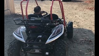 Hammerhead GTS 150 Platinum Quad Go kart out for a lap around the woods [upl. by Dyane]