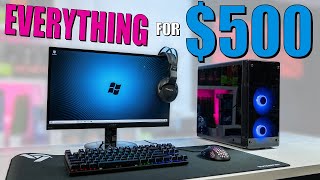 500 FULL PC Gaming Setup and How To Upgrade It Over Time [upl. by Kunkle]