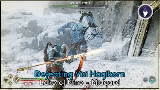 GOD OF WAR RAGNAROK  DEFEATING VISI HAGLKORN in MIDGARD Give me Balance [upl. by Nnhoj535]