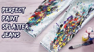 Ultimate Guide to Perfect Paint Splatter Jeans All the Tips and Tricks [upl. by Warthman386]