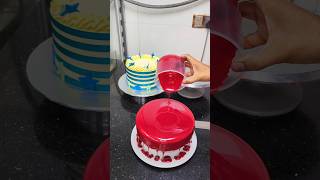 Red velvet glaze cake shortvideo viralvideo foryourpage ❤️❤️❤️❤️ [upl. by Ellett959]