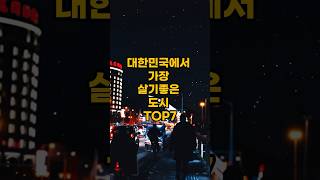 우리나라에서 가장 살기 좋은 도시 TOP7 [upl. by Nawed57]