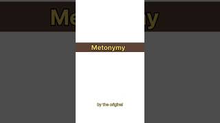 Metonymy  Figure of Speech englishliterature figuresofspeech metonymy [upl. by Aicinad]