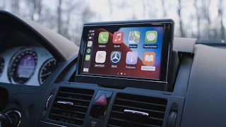 Apple Carplay und Android Auto in deinem W204 mit NTG 40 [upl. by Aivitnahs]