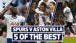 Ndombeles debut stunner 5 OF THE BEST  SPURS BEST HOME GOALS ASTON VILLA [upl. by Nnylyam]