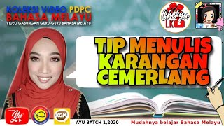 TIP MENULIS KARANGAN CEMERLANG  BAHASA MELAYU TAHUN 4 5 amp 6 FORMAT UPSR [upl. by Sivert]