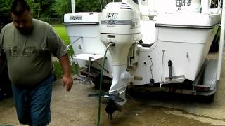 How To Flush Your Outboard Boat Motor Correctly [upl. by Camarata]