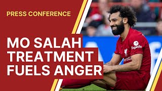 Jurgen Klopp admits “surprising” Mo Salah treatment fuels anger [upl. by Devlen]