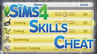 The Sims 4 Level Up Skills Cheat [upl. by Akirret]