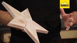 How to Make a Wooden Christmas Star [upl. by Tterag]