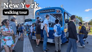 New York Transit Museum Bus Festival by the Brooklyn Bridge [upl. by Silvester]