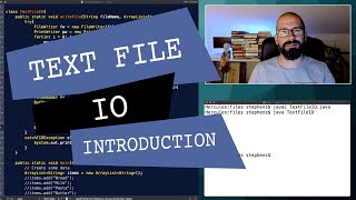 Java Text File IO Introduction [upl. by Ngo]