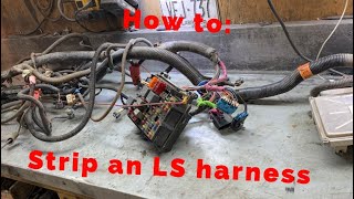 LS 48 53 60 wiring harness rework for standalone application 4L60E using stock fuse block P1 [upl. by Akimit]