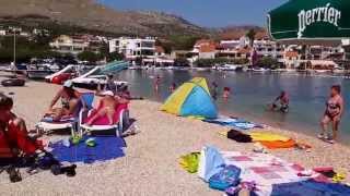 GREBASTICA BEACH Sibenik  bestofcroatiaeu [upl. by Aihn]