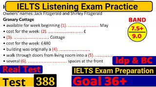 IELTS Listening Practice Test 2023 with Answers Real Exam  388 [upl. by Aimek]