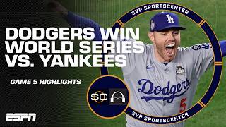 World Series Game 5 Highlights 🍿 Dodgers close out Yankees for 8th title  SC with SVP [upl. by Jahdai]