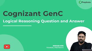 Cognizant GenC Logical Reasoning Question and Answers [upl. by Ecinaej]