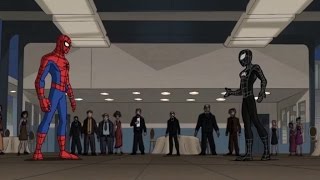 Spectacular SpiderMan 2008 Black Suit SpiderMan vs Chameleon part 1 [upl. by Hterrag589]