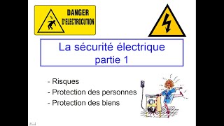 Cours  sécurité électrique  partie 1 [upl. by Liba]