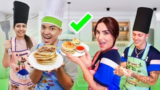 COCINANDO PUPUSAS con JUAN y KIMBERLY LOAIZA  Alfredo Larin [upl. by Ber436]