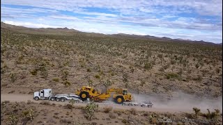 Delivering a CATERPILLAR 657E scraper to the middle of nowhere [upl. by Hayotal]