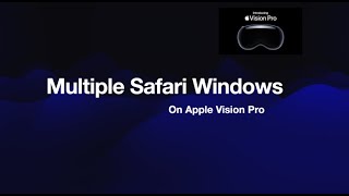 Vision Pro  Multiple Safari Windows  How to [upl. by Eenar]