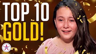 10 GOLDEN BUZZER KIDS That Stole Our Hearts on AGT [upl. by Akilegna]