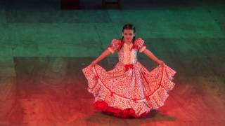 DANZA PARAGUAYA NIÑA 5 AÑOS KELLY FERNANDA [upl. by Sucramel]