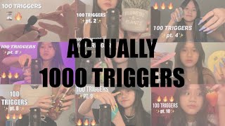 ASMR 1000 TRIGGERS IN 27 MINUTES AND 35 SECONDS  100K SPECIAL  no talking [upl. by Atekan]