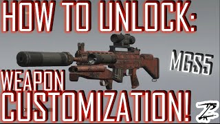 HOW TO UNLOCK WEAPON CUSTOMIZATION  Metal Gear Solid 5 [upl. by Brade]