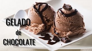 Como fazer Gelado de Chocolate caseiro [upl. by Idhem810]