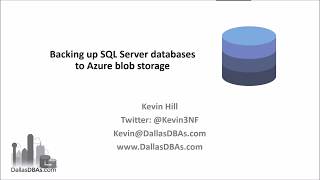 Backup SQL Server to Azure Blob Storage [upl. by Fabiolas]