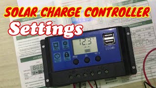 PWM SOLAR CHARGE CONTROLLER SETTING [upl. by Alejoa270]