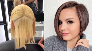 Meilleurs cheveux court  au carré  idées de coiffure tendance 2021 💇‍♀️ [upl. by Carlynn]