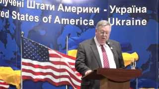 Part 1  US Ambassador John Tefft Speech on USUkraine Relations [upl. by Aisinoid872]