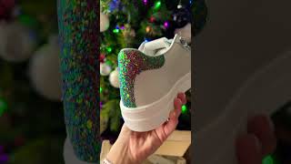 P448 Thea Glitter Sneakers 👟 sneakers p448 unboxing glitter shoes sparkle blackfriday wow [upl. by Airekal]