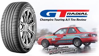 GT Radial Champiro Touring AS Tire Review  GTRadialNorthAmerica [upl. by Shanly296]