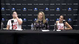 Utah Postgame Press Conference  2024 Pac12 Womens Basketball Tournament First Round [upl. by Gusba]