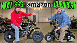 I BOUGHT the CHEAPEST and MOST EXPENSIVE Mini Bikes from Amazon [upl. by Hales]