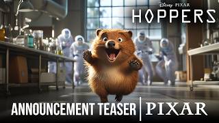 HOPPERS 2026 Teaser Announcement  New Pixar Original Film  D23 Expo [upl. by Leahplar706]