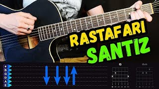 Santiz  Rastafari на гитаре ЛЕГКИЙ разбор от Гитар Ван [upl. by Acker]