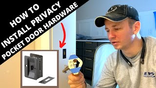 How to Install Privacy Pocket Door Hardware [upl. by Ronile]