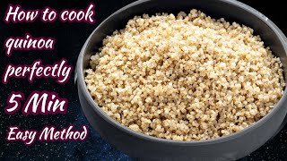 How To Cook Quinoa  Quinoa Cooking  Easy Cooking Method Of Quinoa [upl. by Oyam137]